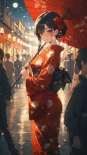 和傘の君·しっとり和の風情 の投稿作品