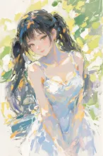 白ワンピ — 油絵イラストのAIイラスト｜SUPPART