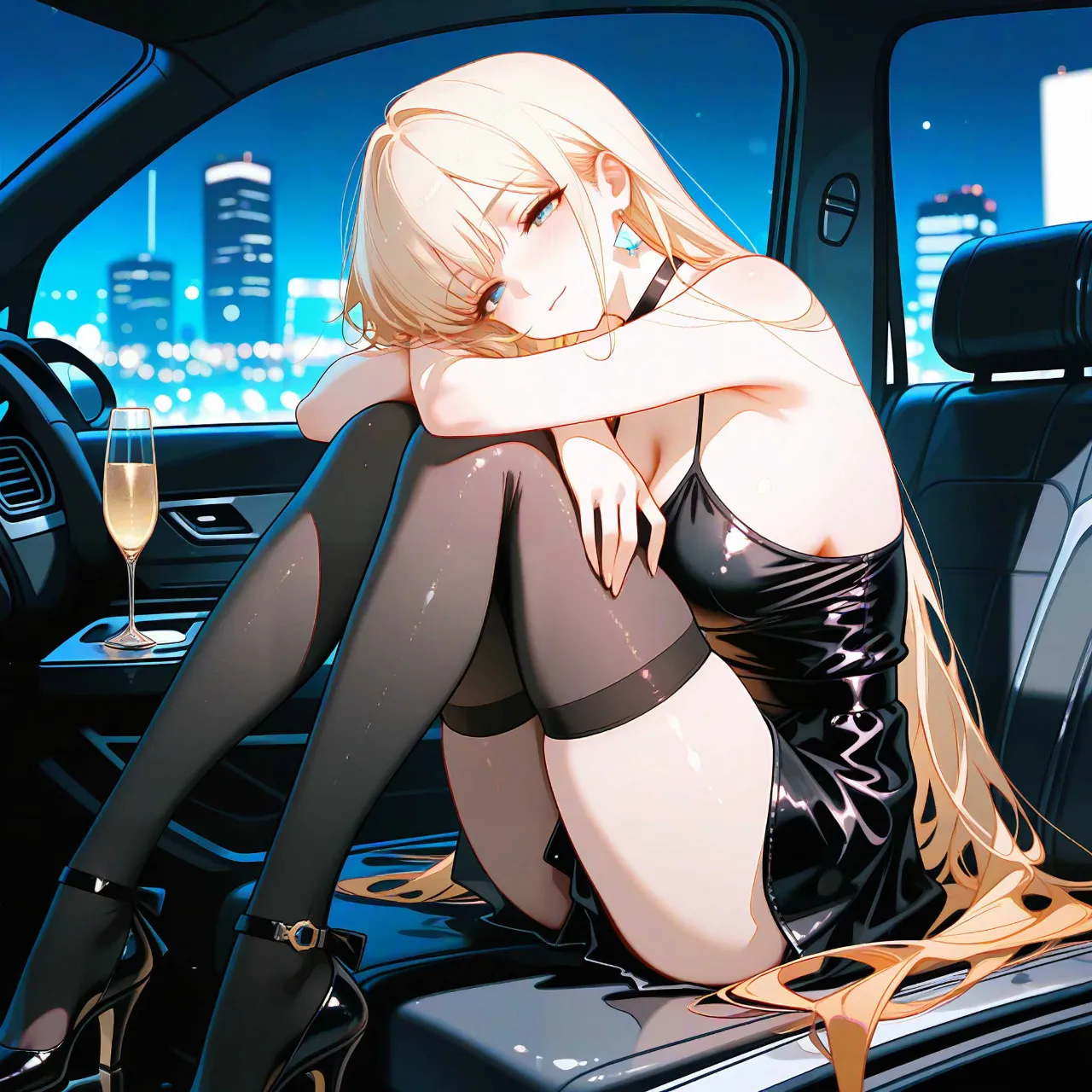 ネオン滲む夜