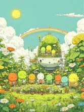 お花星人
