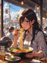 冷めないうちに🍜 — ラーメンイラストのAIイラスト|SUPPART
