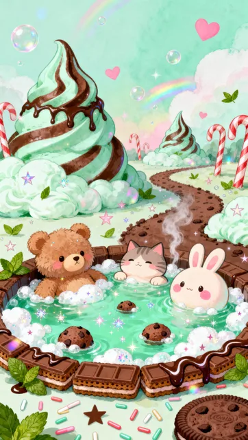 チョコミント風♨️温泉♨️