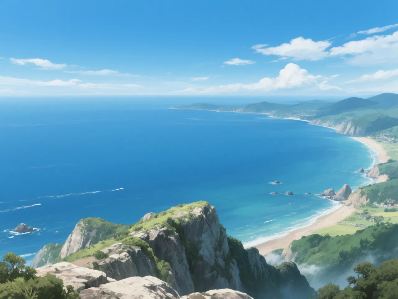 高精度アニメ - 山頂からの絶景 / 350Z