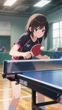 サーブの瞬間