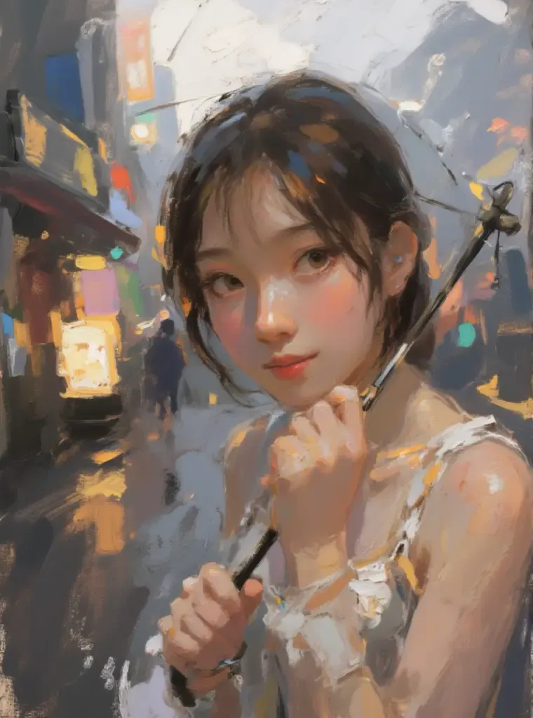 カラフルな油絵, 変身フェス