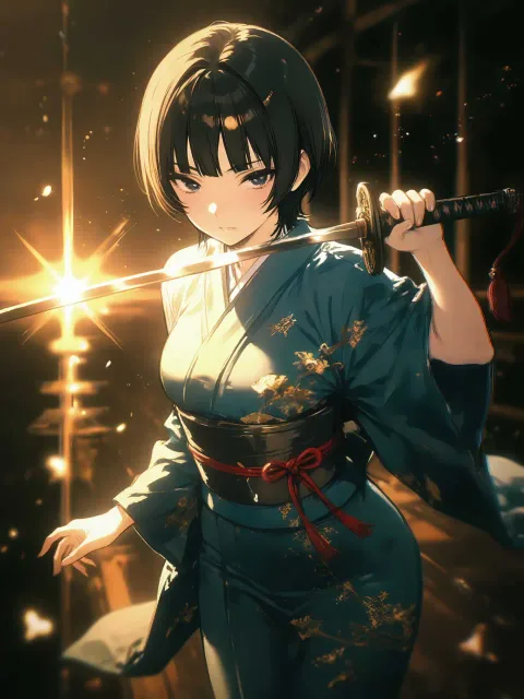 居合切り - 女剣士