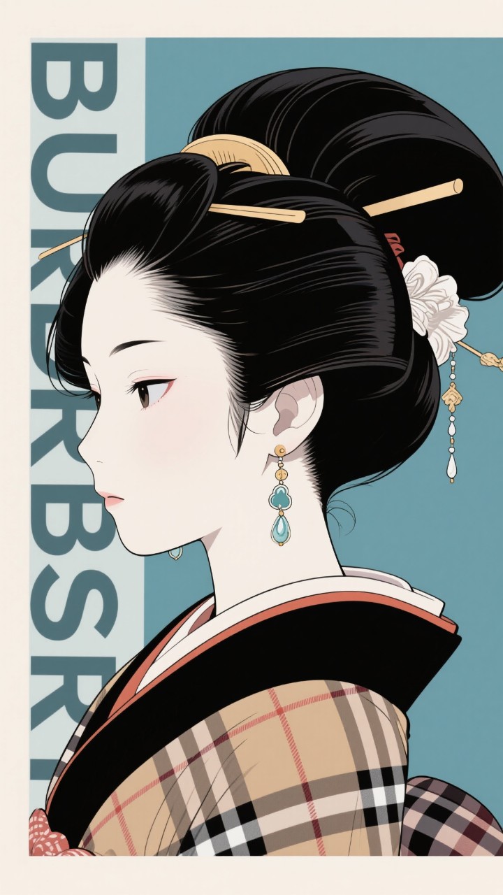 BURBERRYを着た悪魔……なんちゃって！😅 — 火咲・和霸さんのAIイラスト