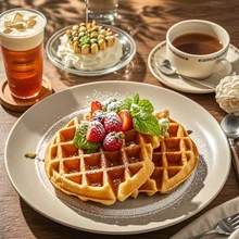 おしゃれなカフェで