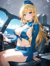 大空のスチュワーデス·タイト制服のCA の投稿作品