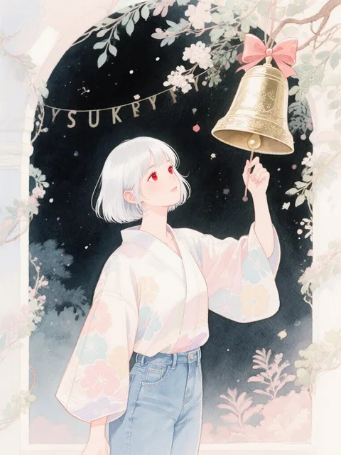 綺麗に書けたけど、お世辞にも除夜の鐘ではない。でもお蔵入りはもったいないから載せておきますw