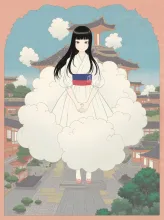 雲の擬人化·空に浮かぶ島で の受賞作品