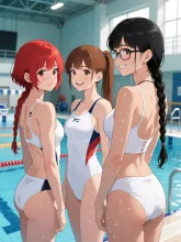 「穂蔵　灯子」と「双子」がスイミングプールで再開する