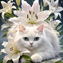 純白の猫