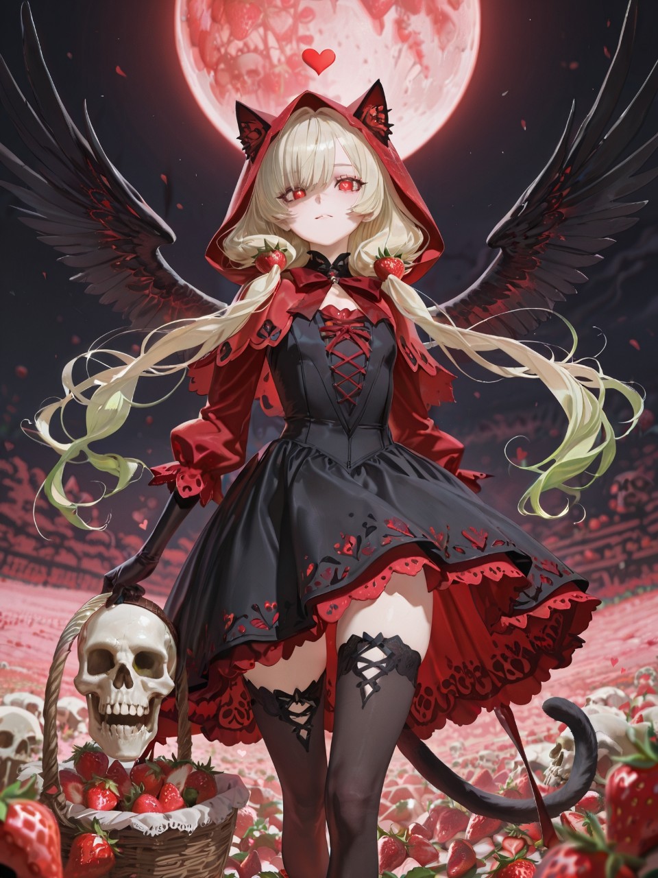 Strawberry🍓Moon — 緋鞠さんのAIイラスト