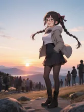 「穂蔵　灯子(ほのぐら　とうこ)」初日の出を見る
