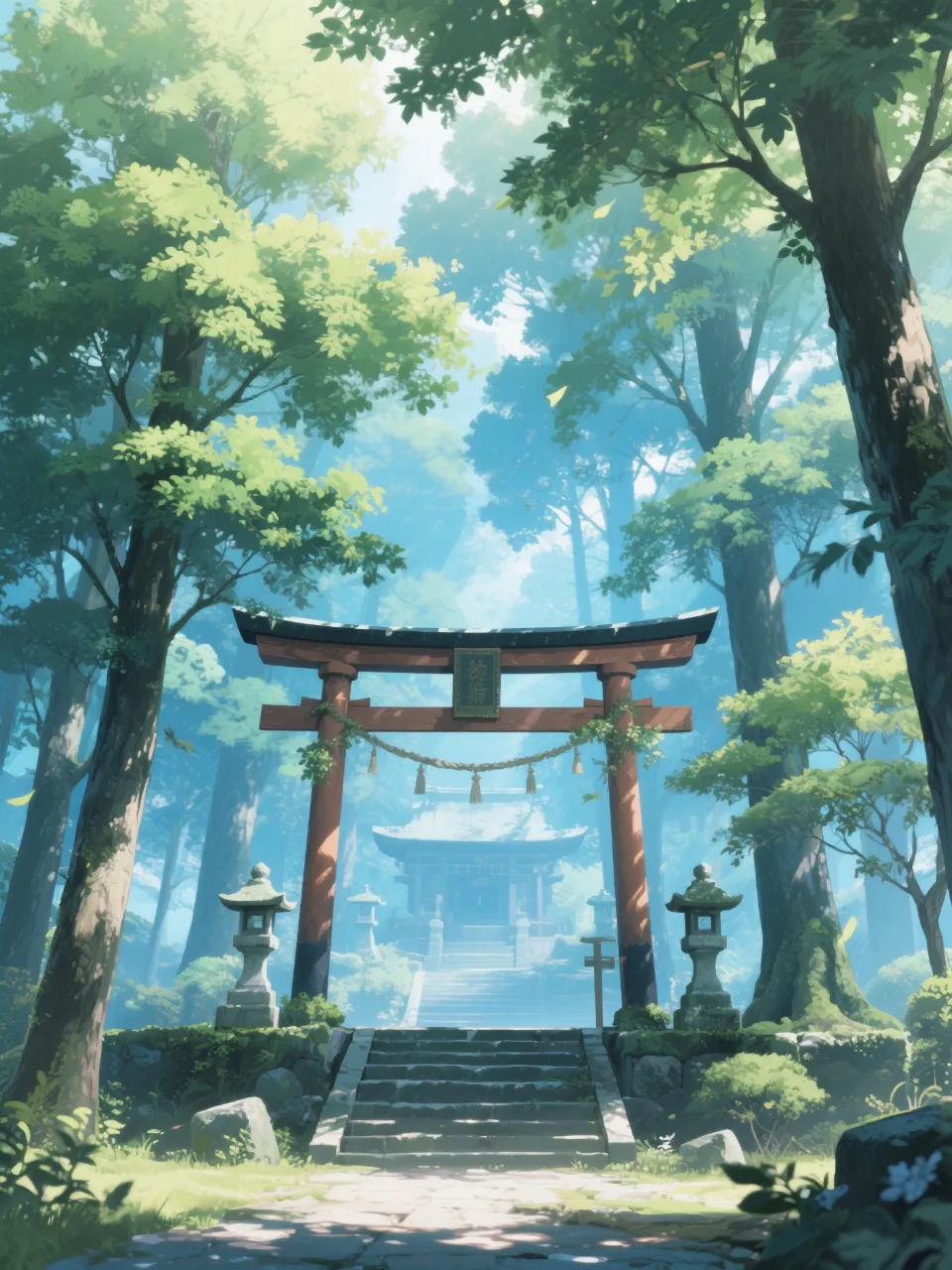 新緑の神社⛩
