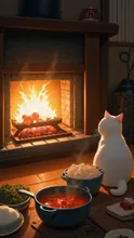 冬も終わりにゃん