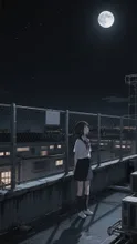 今日も月が綺麗だな