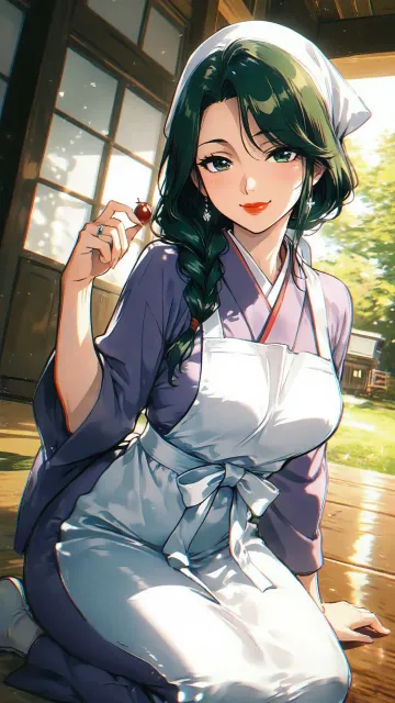 貴女は着物が似合うお母さんです - さくらんぼの季節