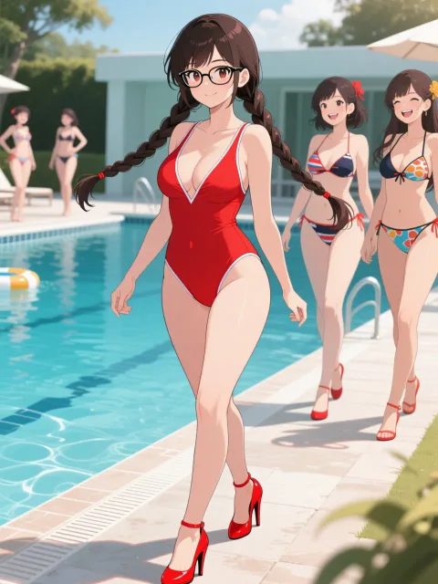 「穂蔵 灯子(ほのぐら とうこ)」の水着ショー