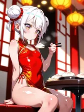 小籠包 — チャイナドレスのAIイラスト|SUPPART