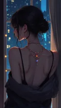 妖艶な背中と留め具
