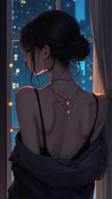妖艶な背中と留め具