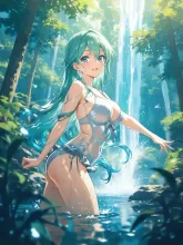 滝つぼの水着美女·涼を求めて の投稿作品