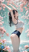 水面に咲く、放課後の幻