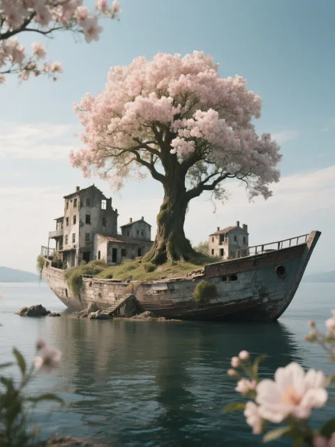 船旅をする大樹