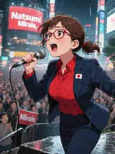 雨の中の演説✖︎菜摘