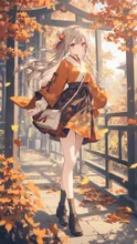 画像生成チャレンジ·秋服コーデ の投稿作品