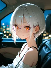 夜のドライブ·ネオン滲む助手席へ の投稿作品