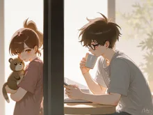きっかけ☕️ — しどれみ（士土零未）さんのAIイラスト