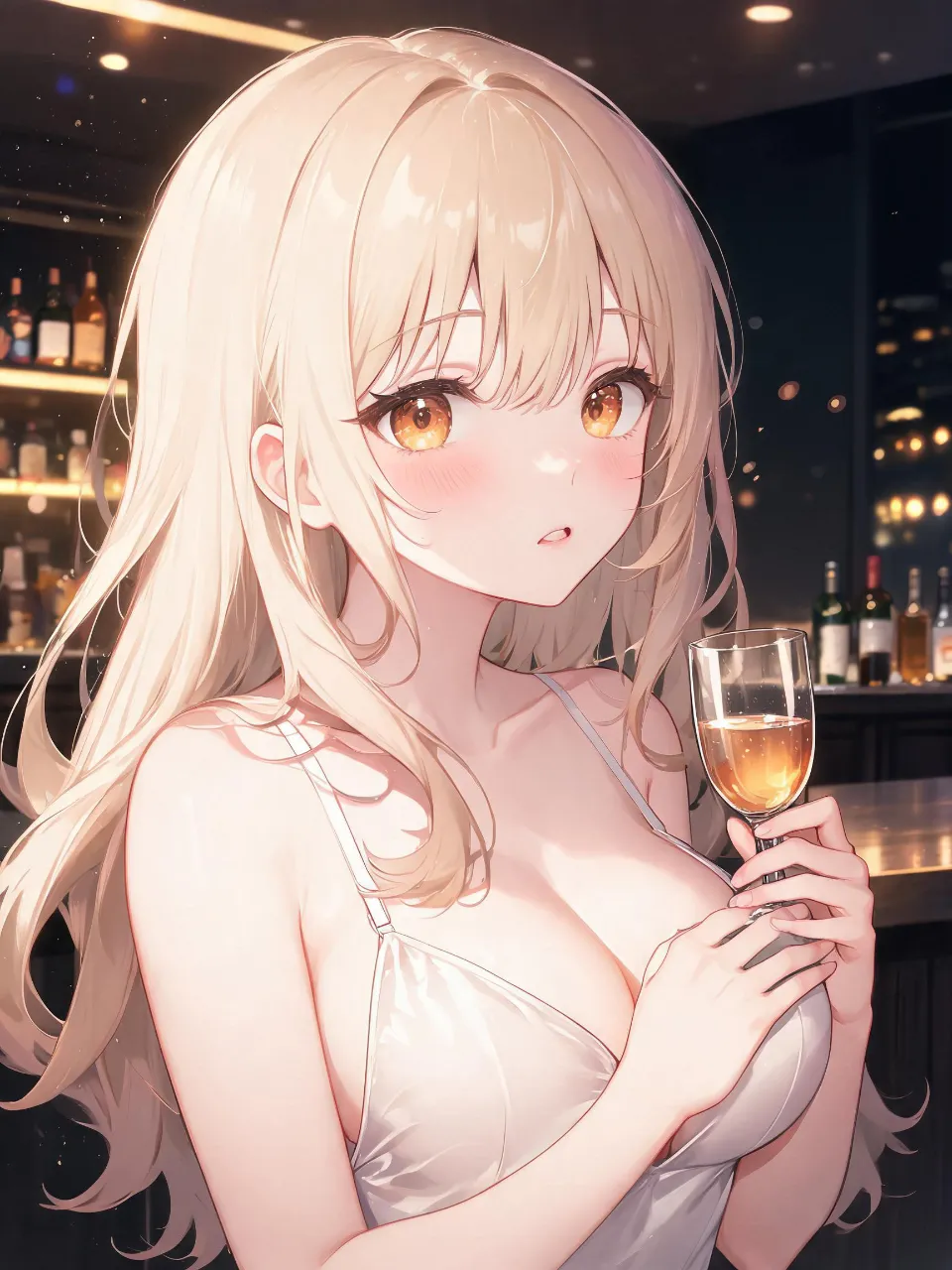 ほろ酔いの陽子。