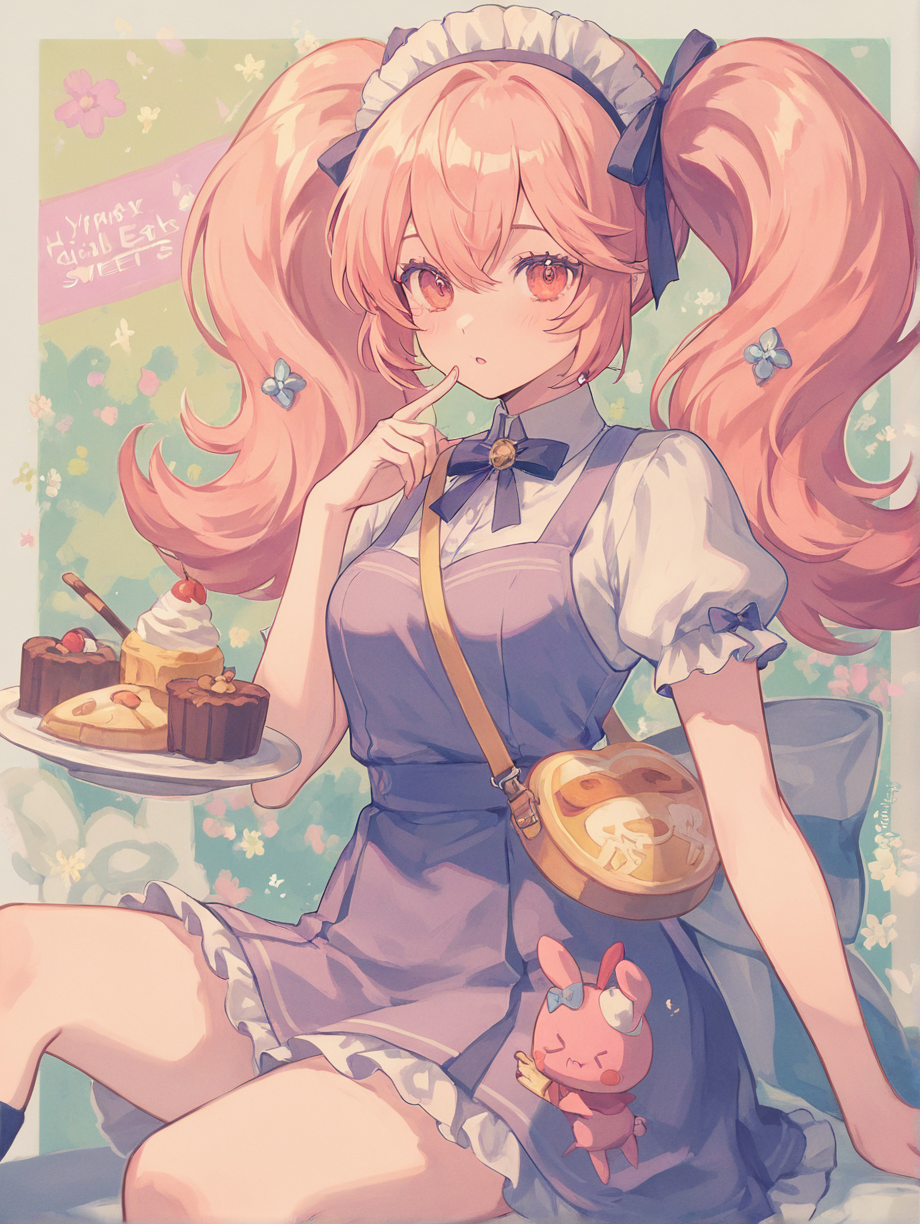 お菓子が大好きな妹 — V豚さんのAIイラスト