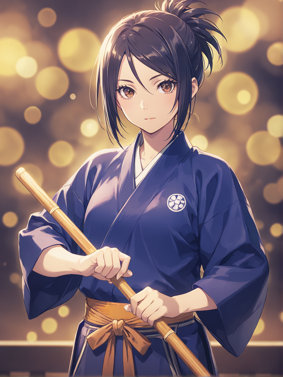 剣道and居合いを習う女の子