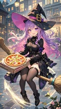 はい、ピザお待ちどう様