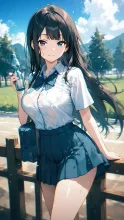 前髪ぱっつんな子