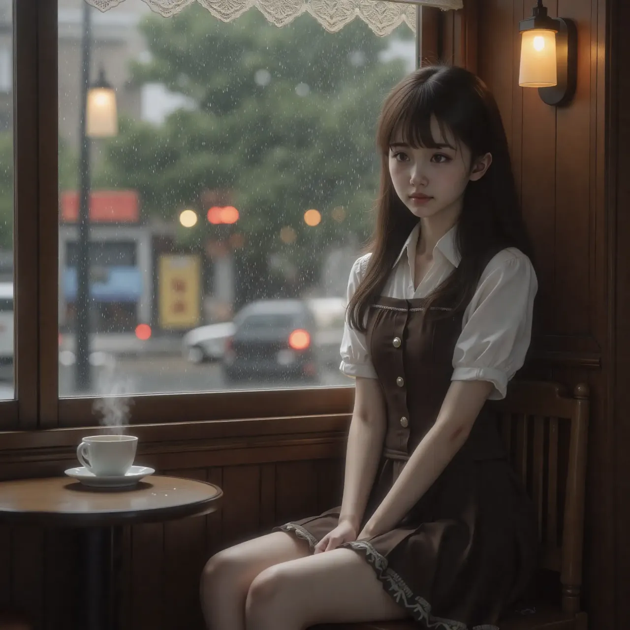 清純な少女 - 窓ガラスの雨だれ / えとせとら