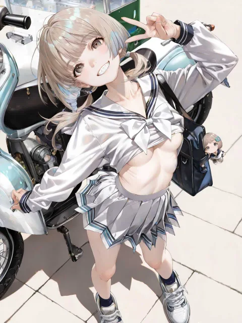 夏の終わりの光の中 - 笑った顔