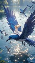 鳥たちと一緒に