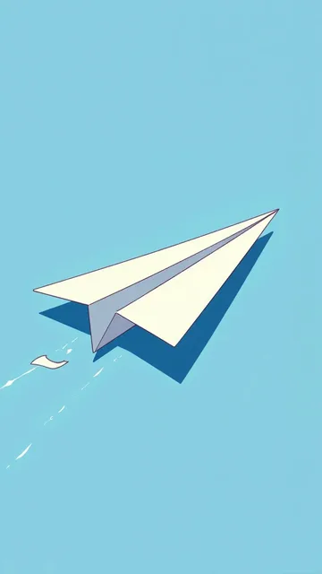 紙飛行機の飛行機