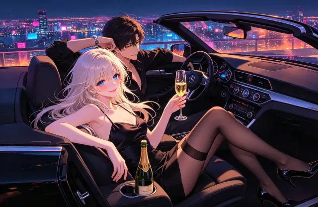 ネオン滲む夜