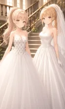 前撮りベールをつけて