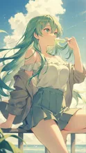 涼風を感じながら