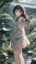 苔庭の雨·初夏チャレンジ の投稿作品