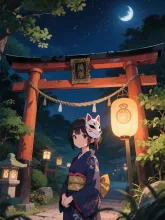 新緑の神社