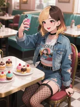 今日は有名スイーツ店に来てま〜す。
