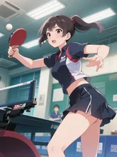 卓球🏓 — Miniskirt Art AI art on SUPPART